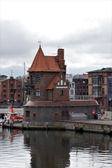 Das Backsteinhaus im Hafen