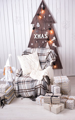 Conceptaul picture of a christmas items