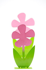 Abstract flower on white background.