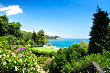 Fototapeta premium Park Aivazovsky in the summer in Partenit on the Black Sea