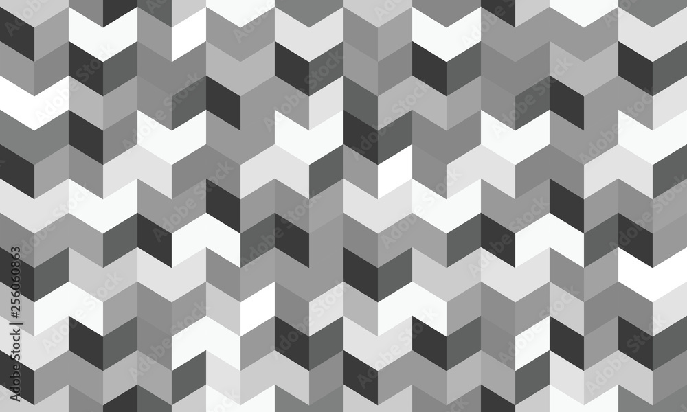 Poster seamless background pattern with rhomboids. vector graphic illustration in grayscale.