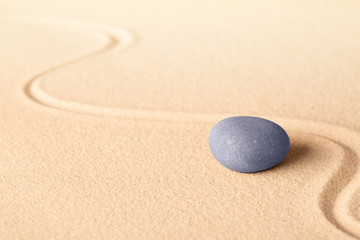 Fototapeta na wymiar blue zen meditation stone background for yoga or spa wellness resort.