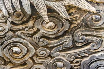 Dragon Sculpture Detial, Yuyuan Garden, Shanghai, China