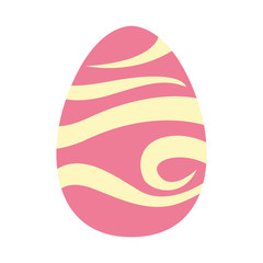 happy easter egg painted