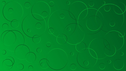 Fototapeta na wymiar Bright green vector illustration, which consists of circles of different sizes. Gradient design for your products: advertising, banners, posters, videos, etc... Creative geometric background.