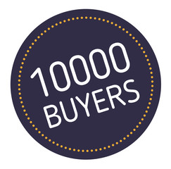 ten thousand buyers advertising sticker