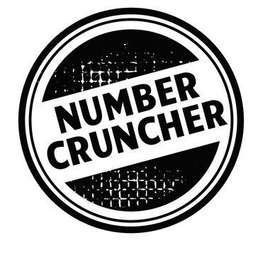 Number Cruncher Advertising Sticker