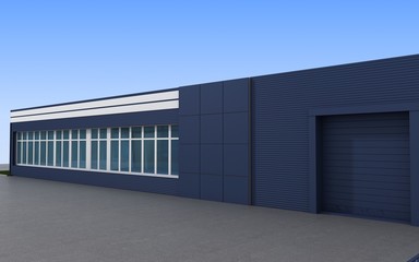 3d render exterior mall, exterior visualization, 3D illustration