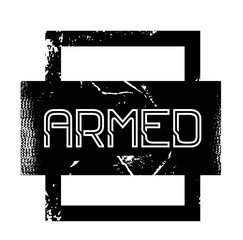 armed advertising sticker