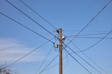 Electric line post