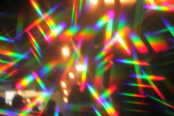 disco lights hologram prism abstract disco neon lights nightclub synthwave dance party background...