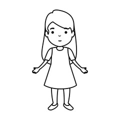 cute little girl character