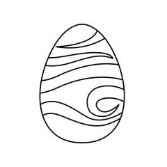 happy easter egg painted