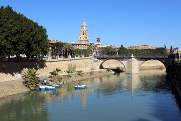 The River Segura at Murcia.