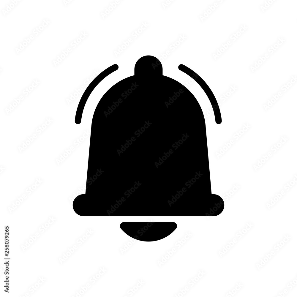 Poster notifications bell icons set with bell and different elements. for incoming inbox message. modern ve