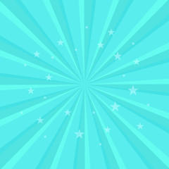 Swirling radial pattern stars background. Vortex starburst spiral twirl square. Helix rotation rays. Fun sun light beams. Vector illustration.