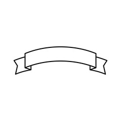 Flat vector ribbons banners flat isolated on white background, Illustration.