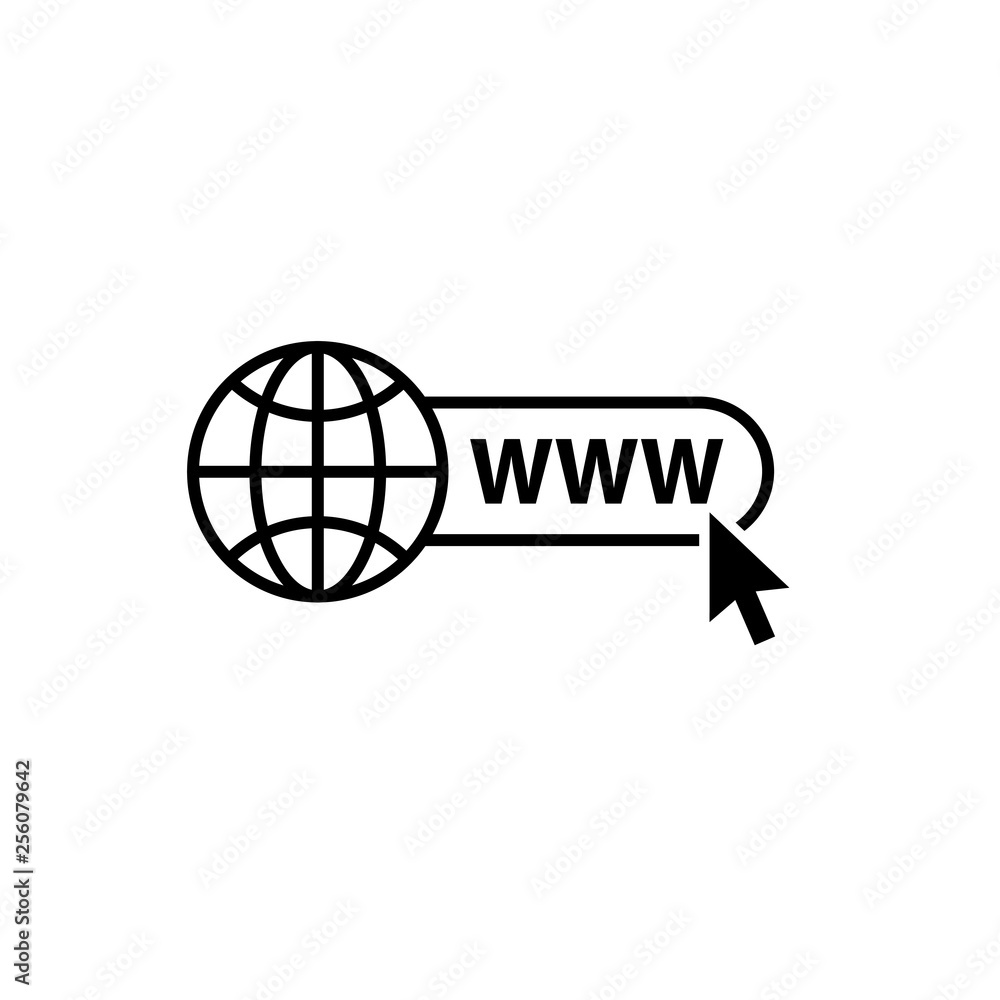 Poster globe related outline icons. web apps. thin line vector icons for website design and development, ap