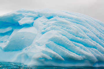 Icebergs and glaciers in Antarctica