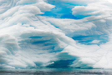 Icebergs and glaciers in Antarctica