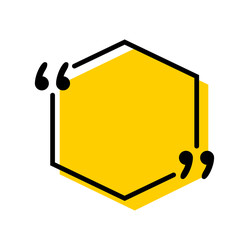 Quotes icon vector. Quotemarks outline, speech marks, inverted commas or talking marks collection. Vector line art illustration isolated on white background.