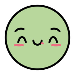 kawaii emoji cartoon face