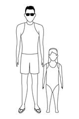 summer vacation cartoon