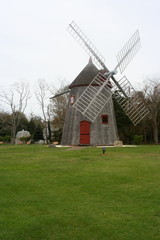 Fototapeta na wymiar Windmill Cape Cod Boston Massachusetts Landscape travel