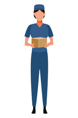 Courier delivery profession avatar
