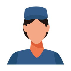 Courier delivery profession avatar