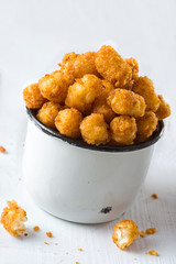 rustic fried golden potato tater tots