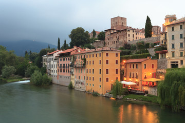 Obraz premium View from Bassano del Grappa bridge