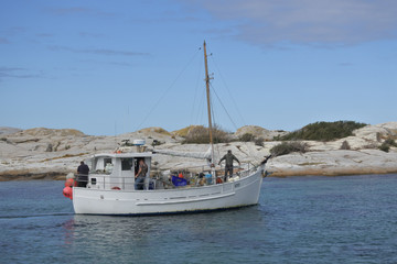 Fishing boat in Bicheno Tasmania Australia