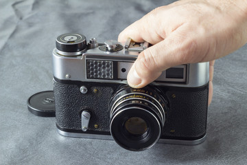 Old retro camera, which was used by my grandfather.