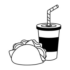 taco and soda food
