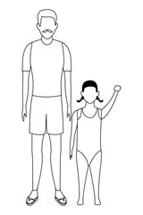 summer vacation cartoon