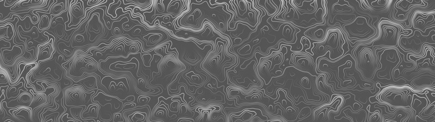 Fototapeta premium Ultra Wide Wallpaper Abstract Topographic Contour Map Black And White Vector Background. Topographic Cartography. Topographic Map. Topographic Relief. Topography Map. Topography Relief 