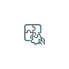 Jigsaw icon design. Startup icon vector design