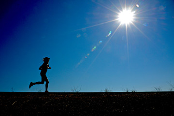 runner in the sun