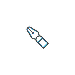 Fountain pen icon design. Stationery icon vector design