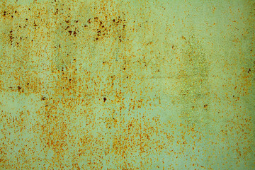 Metal surface rusty and coarse