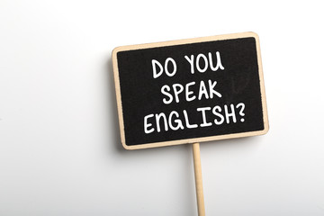Do You Speak English Concept