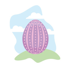 egg of easter in grass