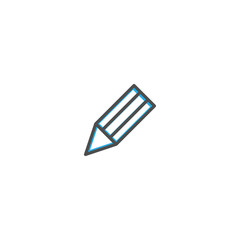 Pencil icon design. Stationery icon vector design