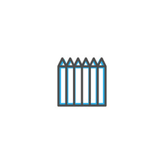 Pencil icon design. Stationery icon vector design