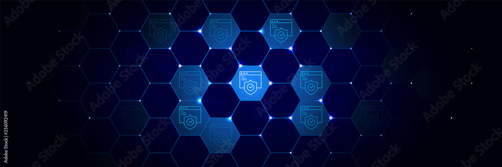 Poster application, control icon from general data project set in the technological