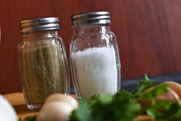 salt and garlic
