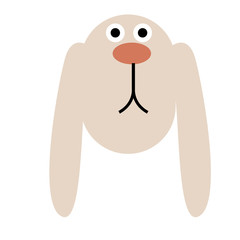 Dog s face flat illustration