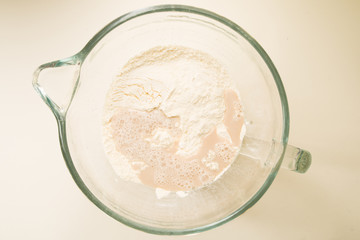 Step by step recipe to prepare a tasty challah, ingredients list  500 grams of baking wheat on a...