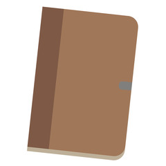Notebook flat illustration